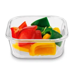 Szklane pojemniki na żywność Konighoffer Largo 350 ml 500 ml 800 ml kwadratowe