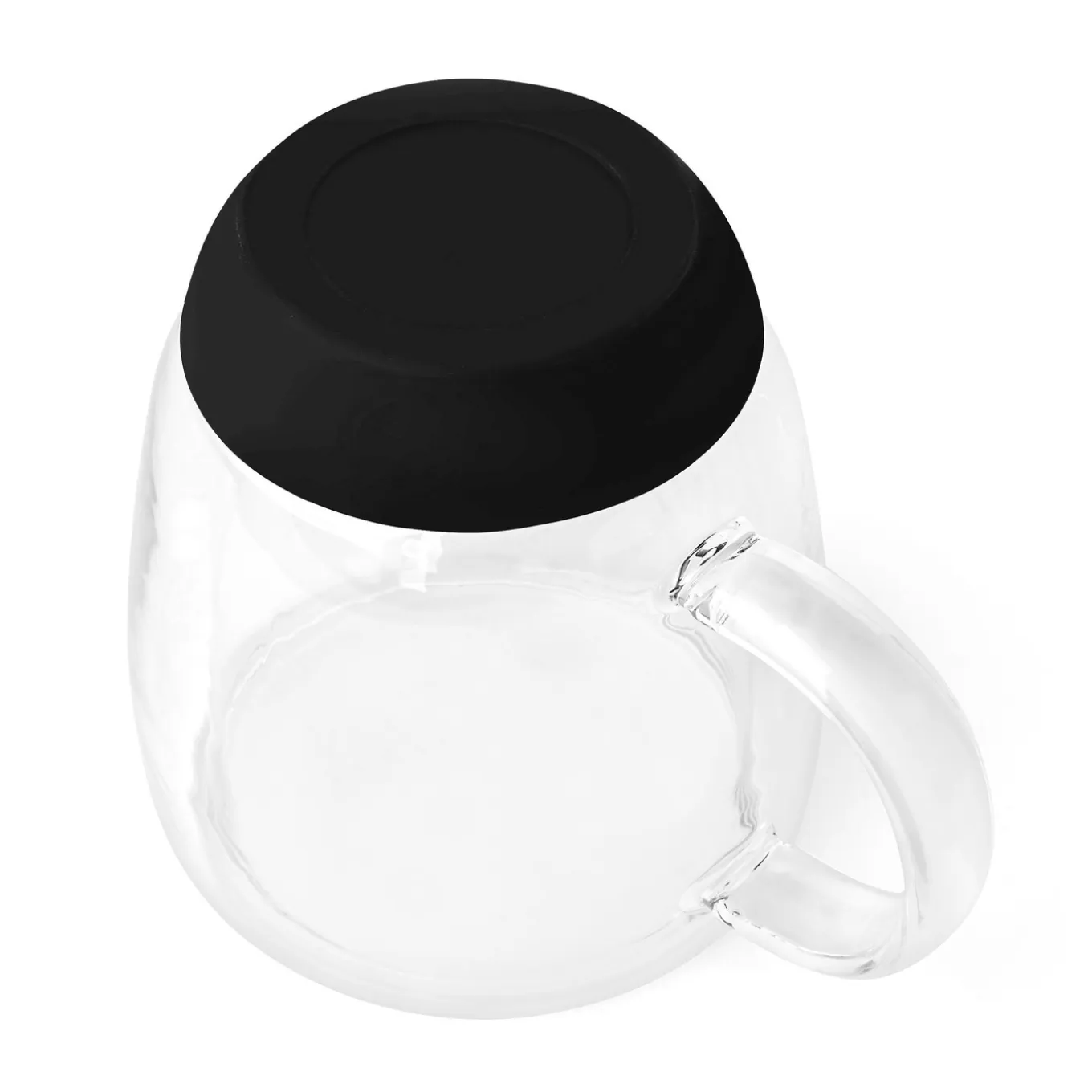 Szklanki termiczne do kawy z silikonowym dnem Konighoffer Garet 330 ml 6 szt. czarne