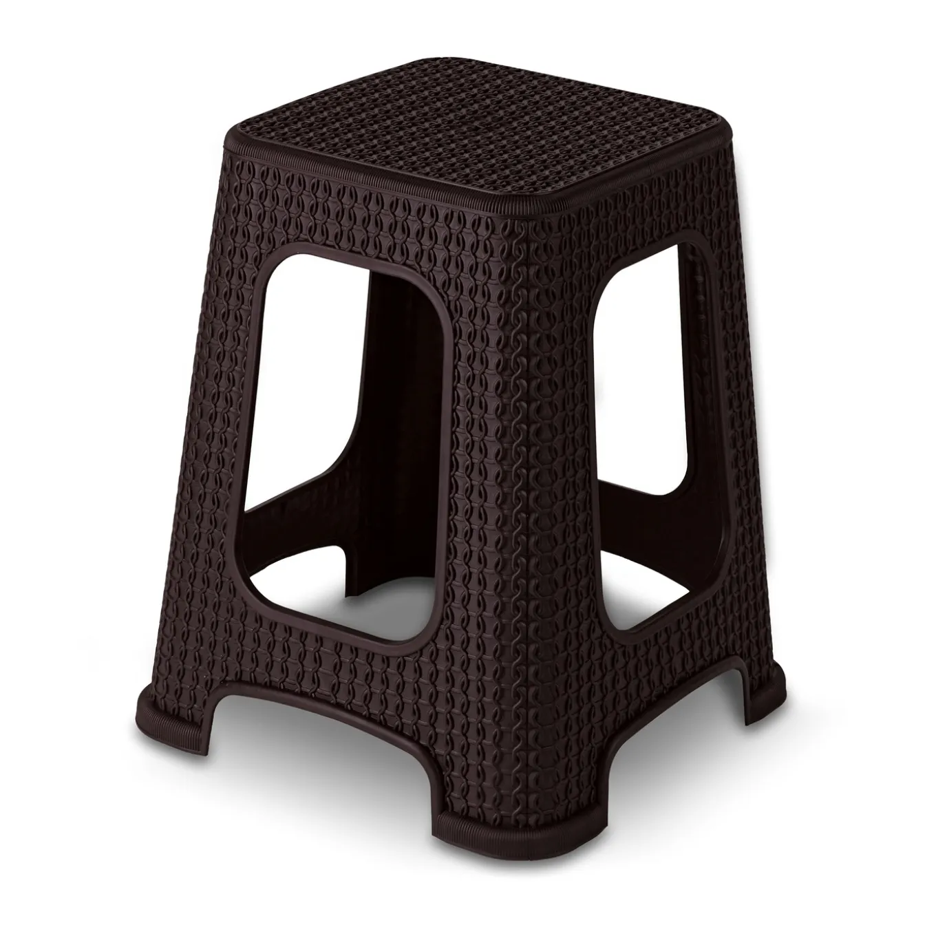 Taboret duży Miss Collection Tomi 28 x 45 cm ciemny brąz
