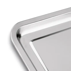 Taca metalowa nierdzewna Tadar 35,5 x 26,5 cm prostokątna