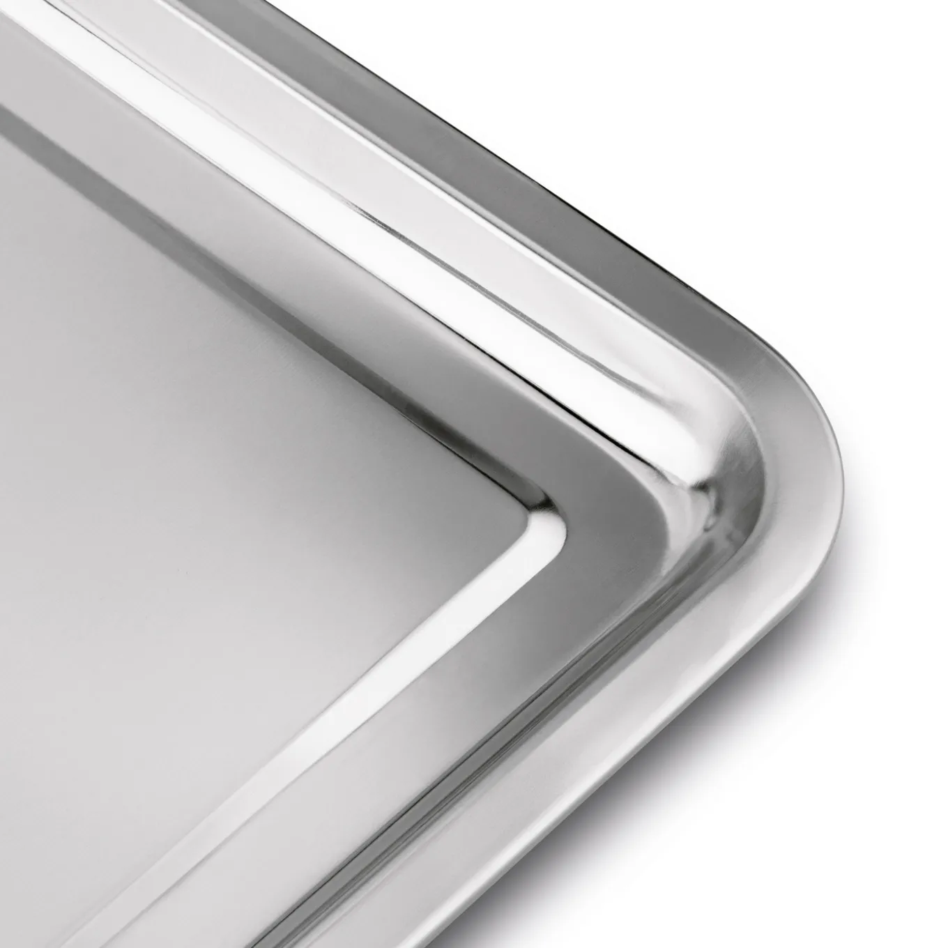 Taca metalowa nierdzewna Tadar 59,5 x 39,5 cm prostokątna