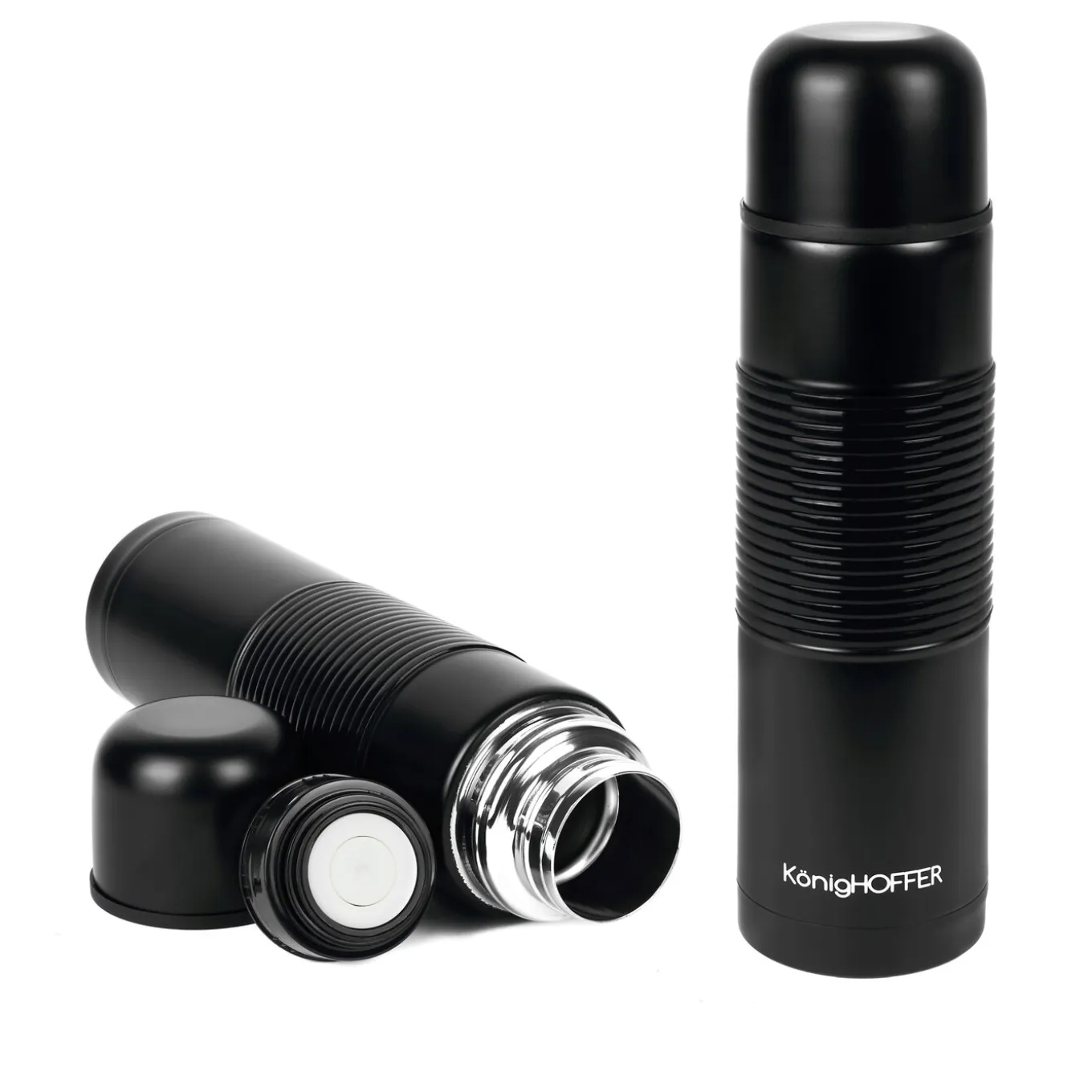 Termos nierdzewny do kawy i herbaty Konighoffer Alpha 0,75 l czarny