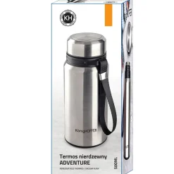 Termos próżniowy ze stali nierdzewnej z sitkiem Konighoffer Adventure 500 ml