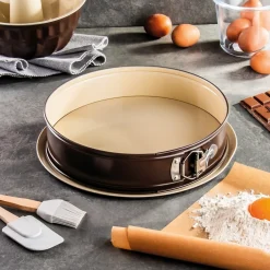 Tortownica okrągła z powłoką ceramiczną i podstawą Tadar 28 x 6,5 cm