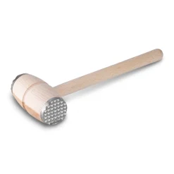 Tłuczek do mięsa drewniany z metalowymi nakładkami Bochenek