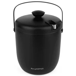 Wiaderko do lodu ze szczypcami Konighoffer Oris 2,8 l czarne