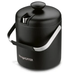 Wiaderko do lodu ze szczypcami KonigHOFFER Lugo 1,3 l czarny mat