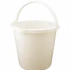 Wiadro plastikowe z wylewką Branq 10 l kremowe