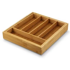 Wkład do szuflady na sztućce regulowany bambusowy Tadar 28,5-45 x 32 x 5 cm