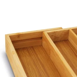 Wkład do szuflady na sztućce regulowany bambusowy Tadar 28,5-45 x 32 x 5 cm