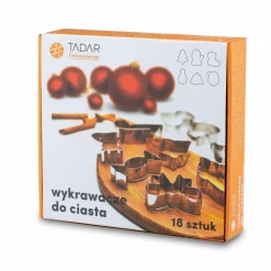 Wykrawacze foremki do ciastek Tadar Xmas 18 sztuk 6 różnych kształtów