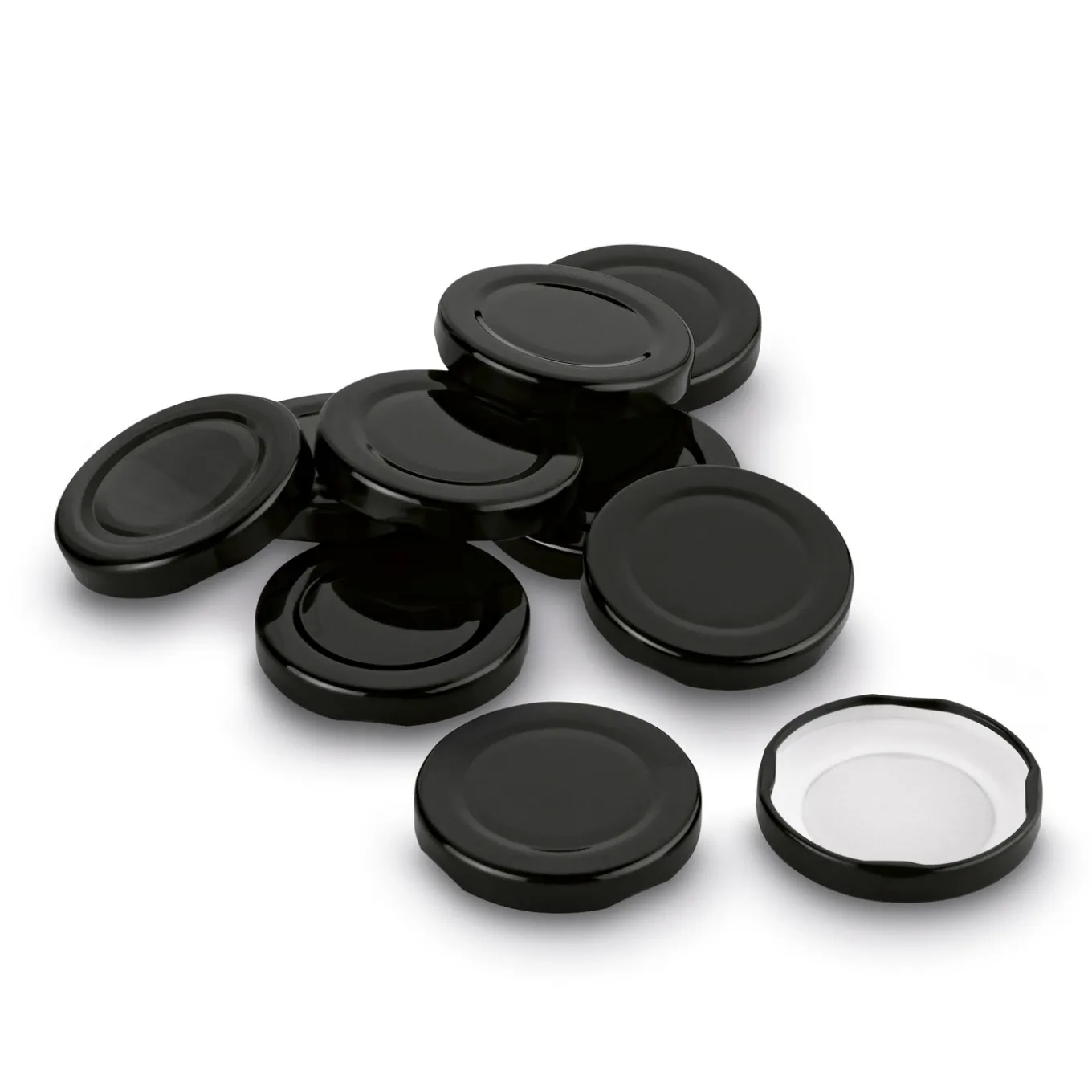 Zakrętki do butelek metalowe Tadar Soczek 5 cm 10 sztuk czarne