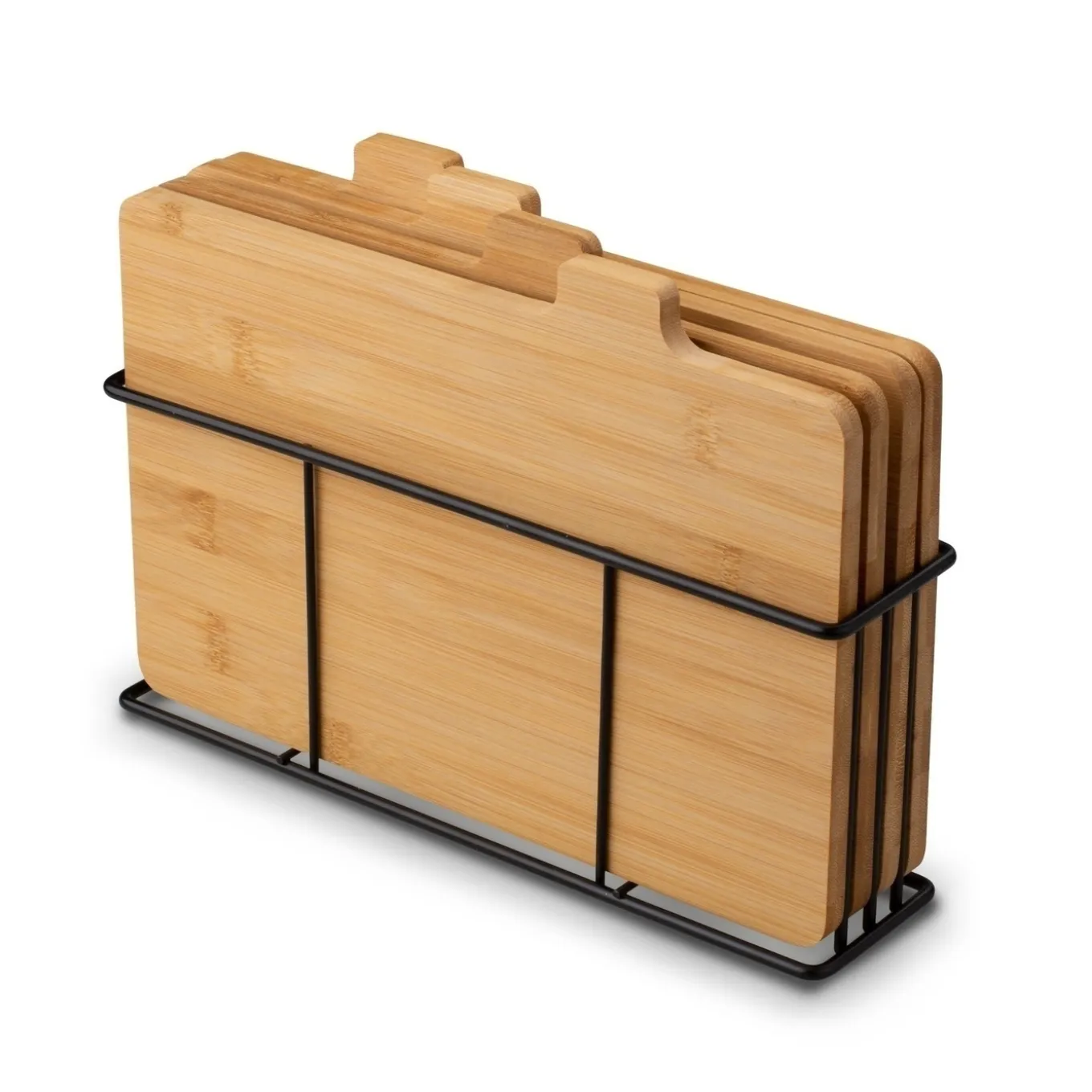 Zestaw 4 desek do krojenia ze stojakiem Konighoffer Cedar 29 x 21 x 7 cm