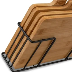 Zestaw 4 desek do krojenia ze stojakiem Konighoffer Cedar 29 x 21 x 7 cm