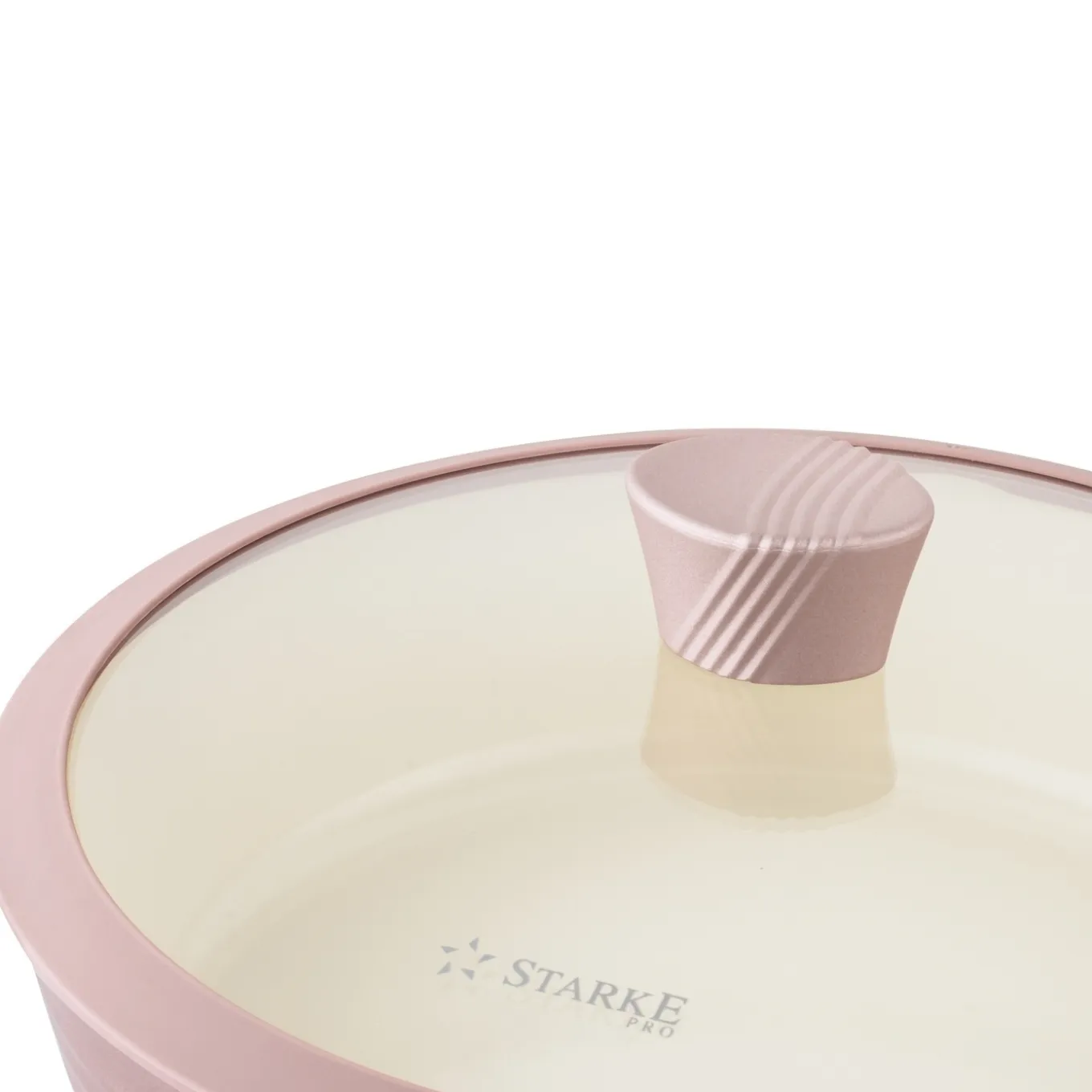 Zestaw garnków ceramicznych na indukcję Starke Pro Naturale Rose Gold 10 elementów