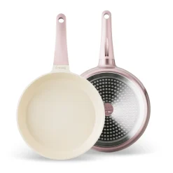 Zestaw garnków ceramicznych na indukcję Starke Pro Naturale Rose Gold 10 elementów