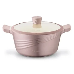 Zestaw garnków ceramicznych na indukcję Starke Pro Naturale Rose Gold 10 elementów