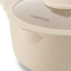 Zestaw garnków indukcyjnych Konighoffer Creamy Marble 10 elementów