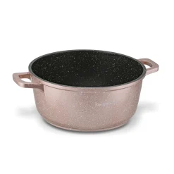 Zestaw garnków Konighoffer Pollo Rose Gold 8 elementów 2 nakładki i 2 podkładki