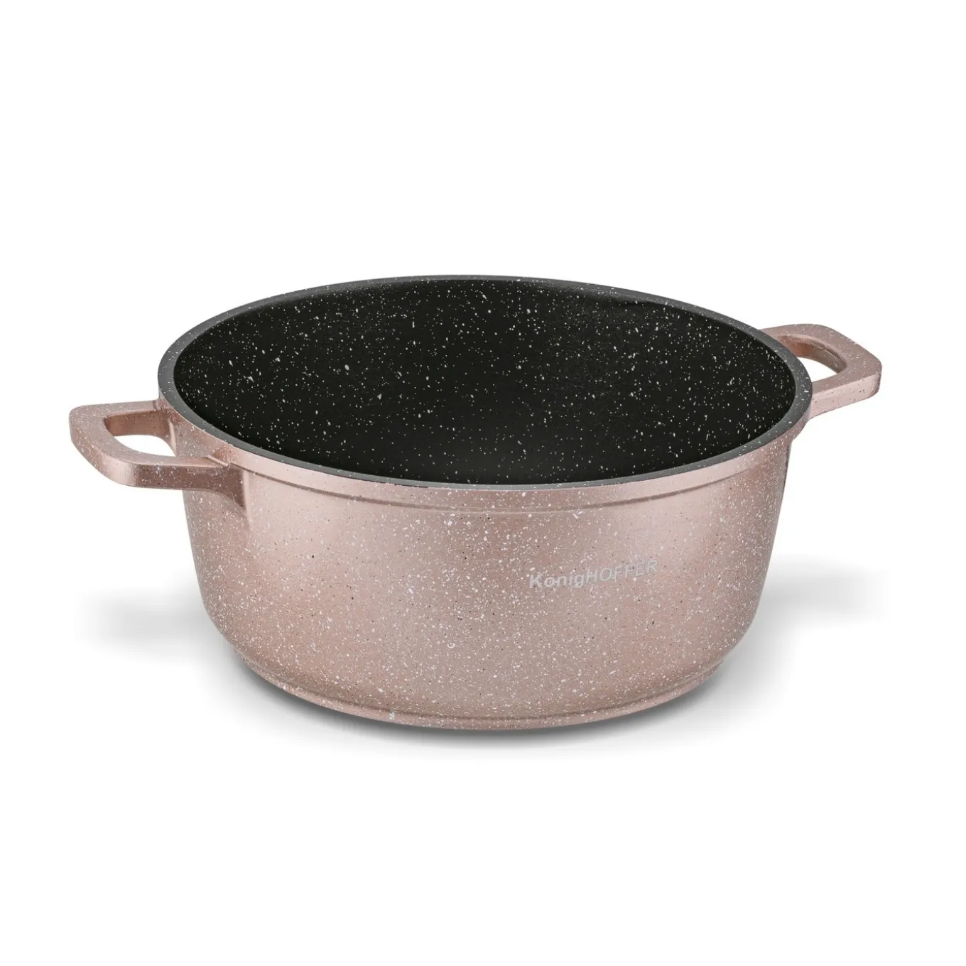 Zestaw garnków Konighoffer Pollo Rose Gold 8 elementów 2 nakładki i 2 podkładki