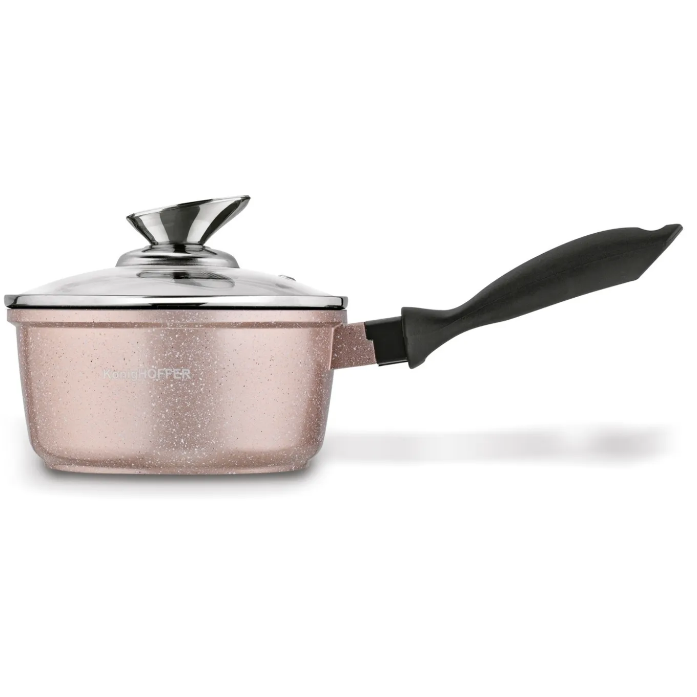 Zestaw garnków Konighoffer Pollo Rose Gold 8 elementów 2 nakładki i 2 podkładki
