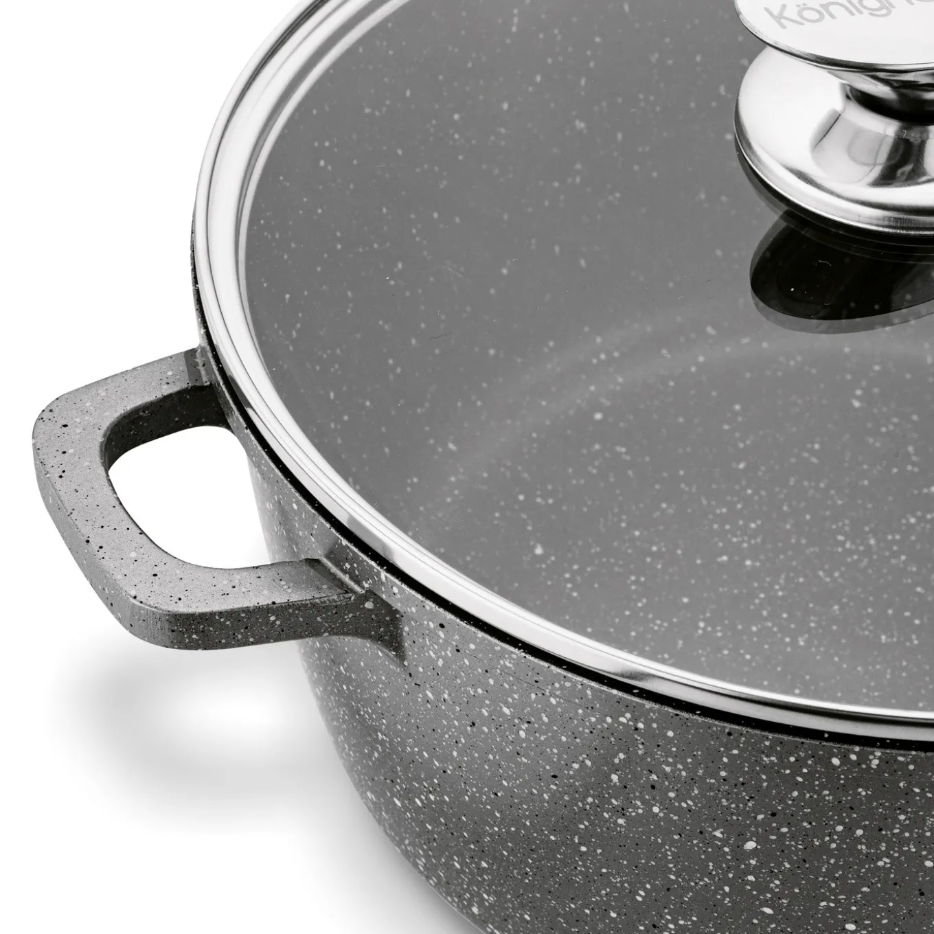 Zestaw garnków Konighoffer Pollo Grey 8 elementów 2 nakładki i 2 podkładki