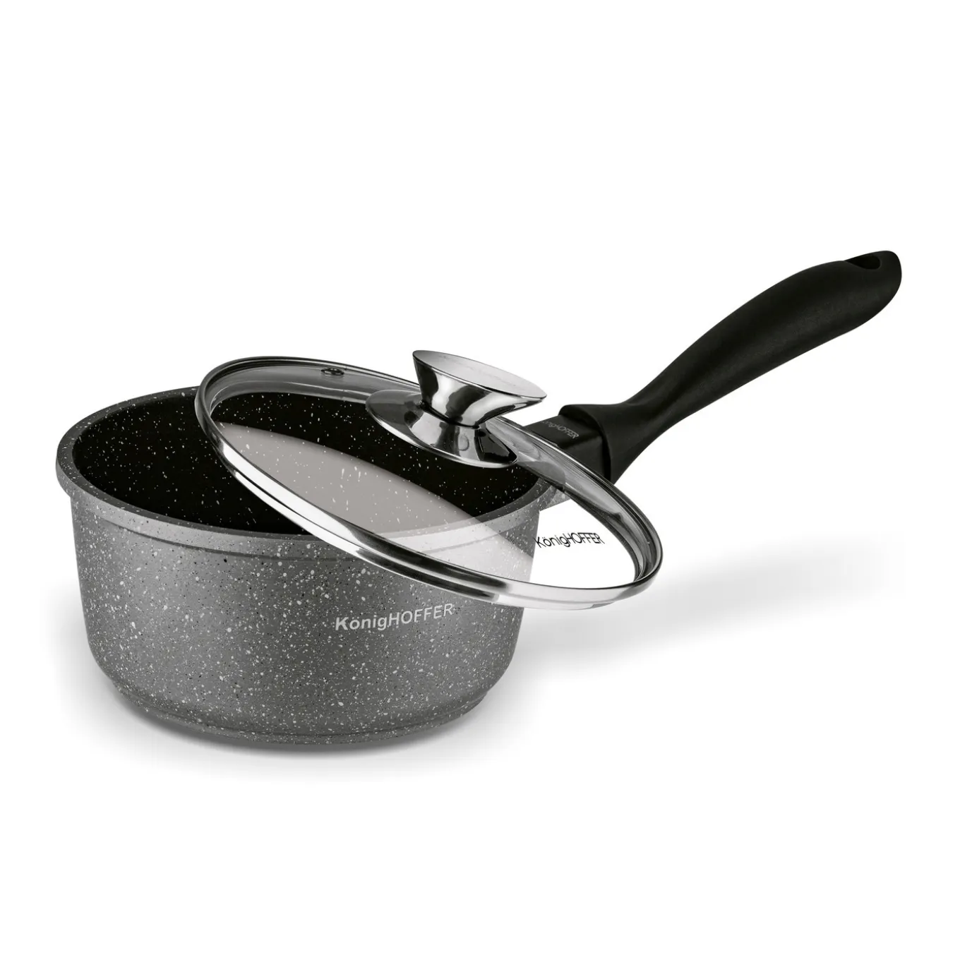 Zestaw garnków Konighoffer Pollo Grey 8 elementów 2 nakładki i 2 podkładki