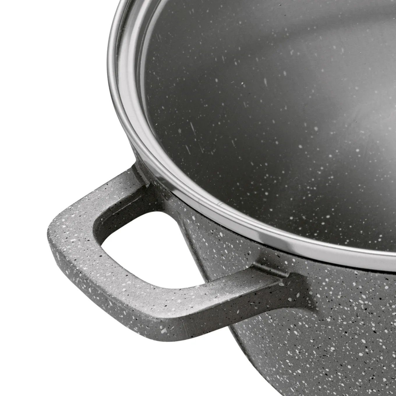 Zestaw garnków Konighoffer Pollo Grey 8 elementów 2 nakładki i 2 podkładki