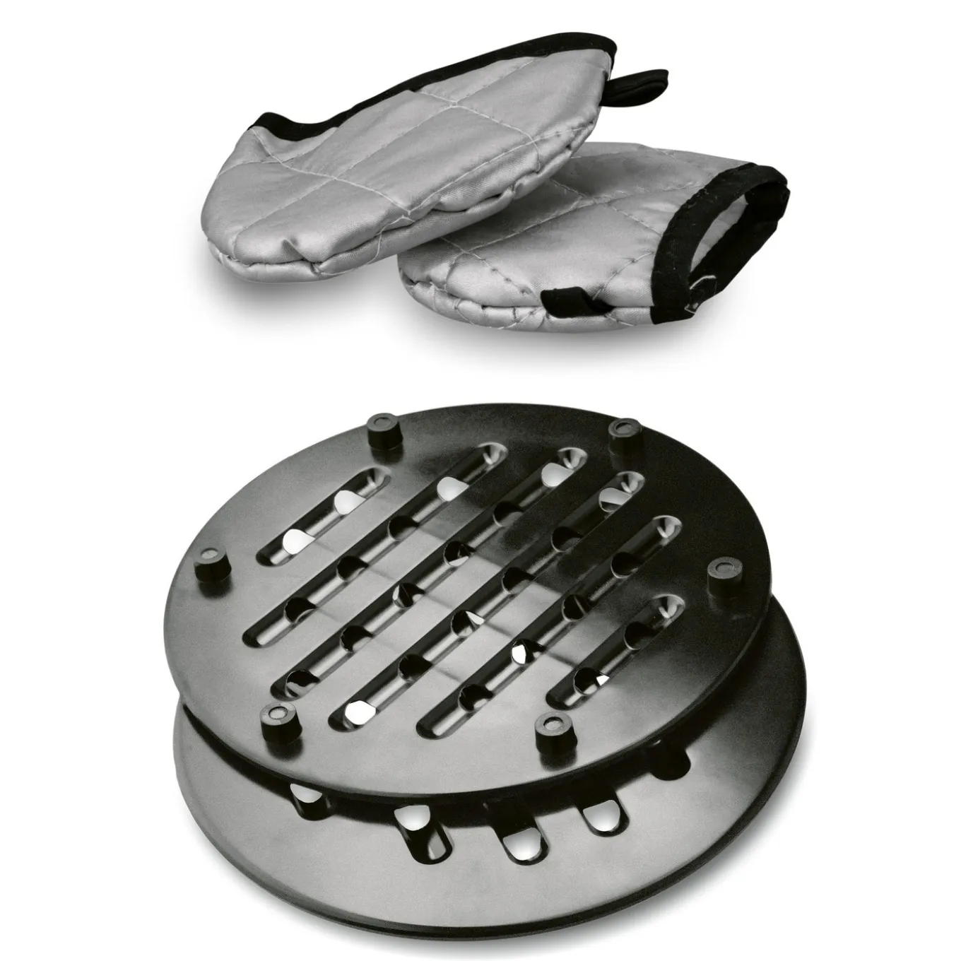 Zestaw garnków Konighoffer Pollo Grey 8 elementów 2 nakładki i 2 podkładki