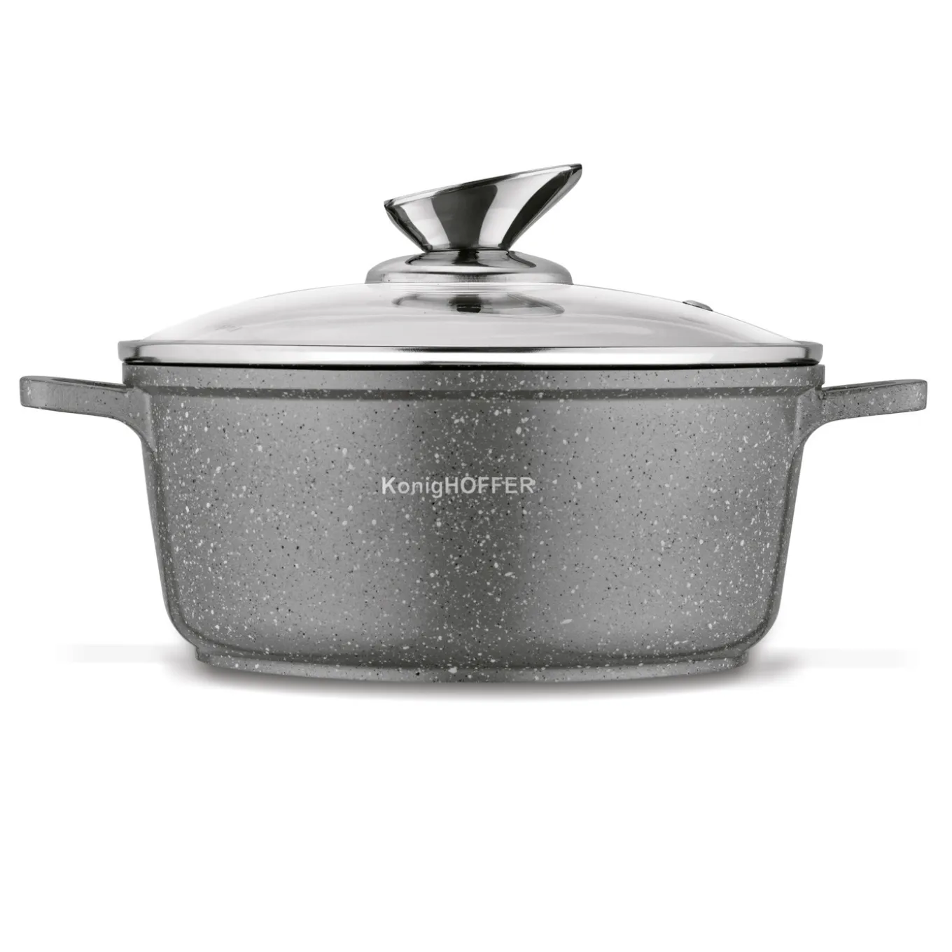 Zestaw garnków Konighoffer Pollo Grey 8 elementów 2 nakładki i 2 podkładki