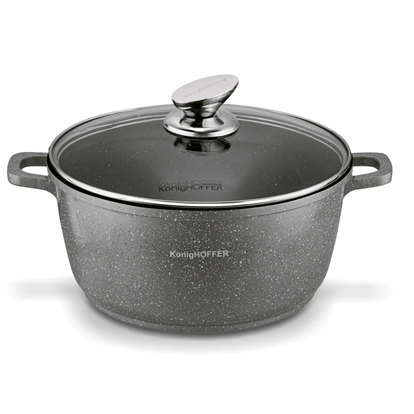 Zestaw garnków Konighoffer Pollo Grey 8 elementów 2 nakładki i 2 podkładki