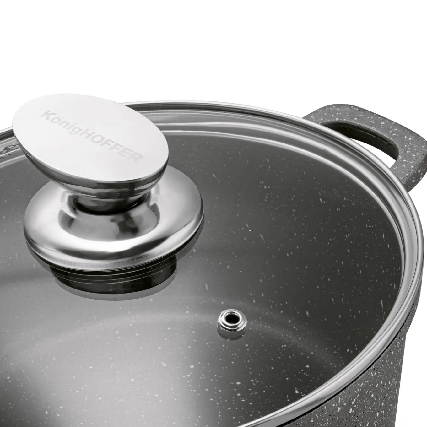 Zestaw garnków Konighoffer Pollo Grey 8 elementów 2 nakładki i 2 podkładki