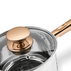 Zestaw garnków na indukcję Konighoffer Bari Rose Gold 12 elementów