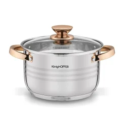 Zestaw garnków na indukcję Konighoffer Bari Rose Gold 12 elementów