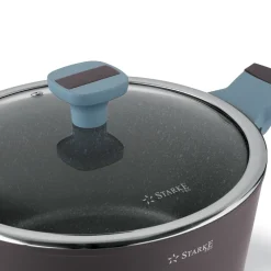 Zestaw garnków na indukcję marmurowych Starke Pro Luxury Grey II 8 elementów