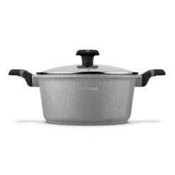 Zestaw garnków na indukcję marmurowych Starke Pro Musse Grey 10 elementów