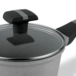 Zestaw garnków na indukcję marmurowych Starke Pro Musse Grey 10 elementów