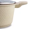 Zestaw garnków na indukcję Starke Pro Texture Creamy 10 elementów