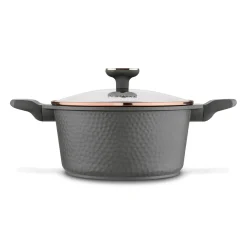 Zestaw garnków na indukcję Starke Pro Texture Grey 10 elementów