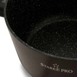 Zestaw garnków na indukcję Starke Pro Starlet Brown 10 elementów