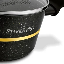 Zestaw garnków na indukcję Starke Pro Golden Marble 10 elementów