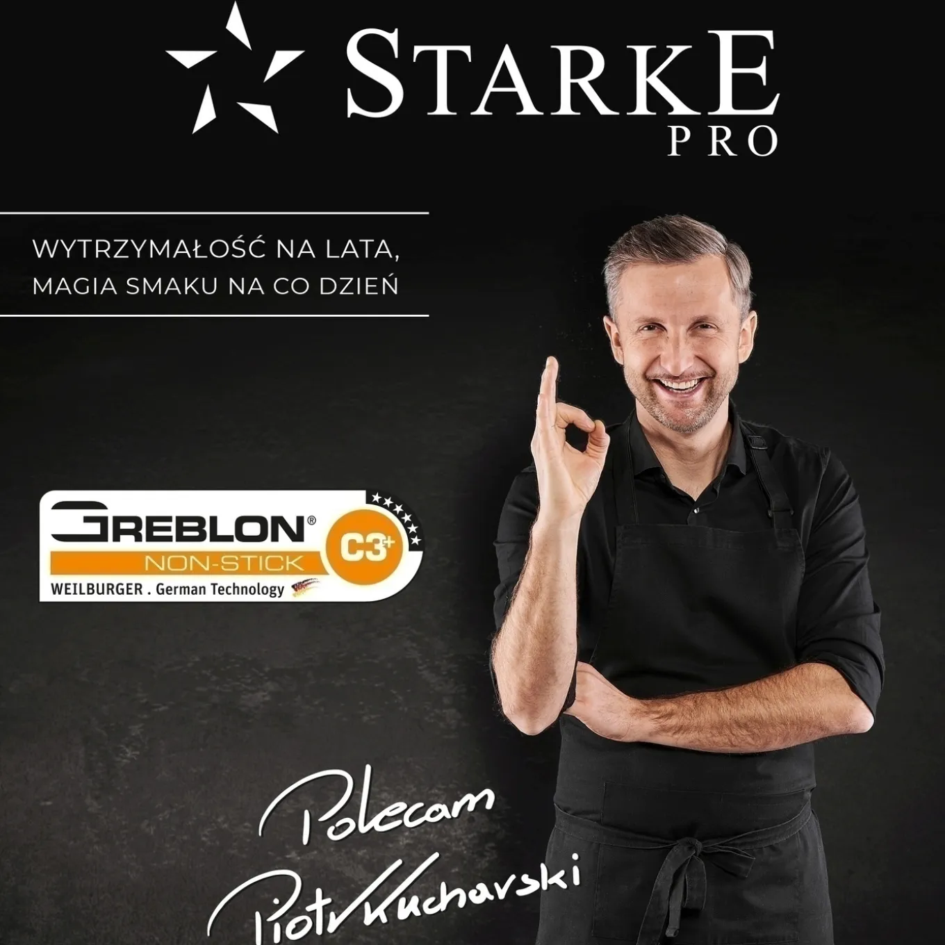Zestaw garnków nierdzewnych na gaz Starke Pro Sintesi 10 elementów