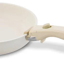 Zestaw garnków Starke Pro Compacti Cream 9 elementów odpinany uchwyt