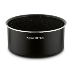 Zestaw garnków z odpinaną rączką Konighoffer Spinel Black 4 elementy indukcja