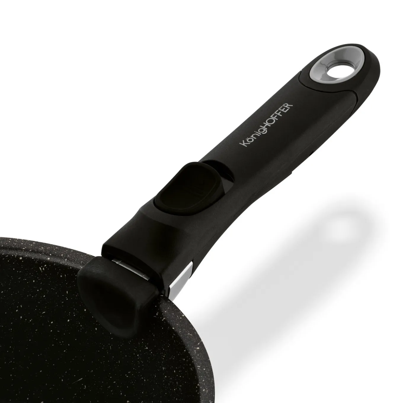 Zestaw garnków z odpinaną rączką Konighoffer Spinel Black 4 elementy indukcja