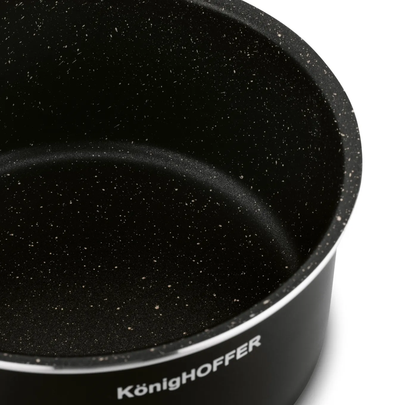 Zestaw garnków z odpinaną rączką Konighoffer Spinel Black 4 elementy indukcja