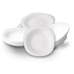Zestaw kwadratowych talerzy dla 6 osób Tadar Ines 18 elementów