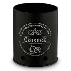 Zestaw 3 metalowych pojemników kuchennych Tadar Ziemniaki Cebula Czosnek