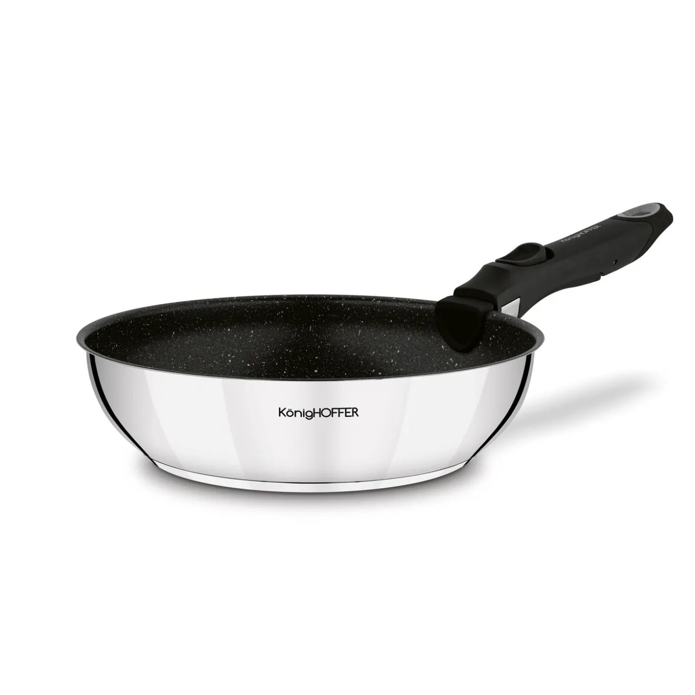 Zestaw 3 patelni głębokich z odpinaną rączką Konighoffer Colate 20 cm 24 cm 28 cm