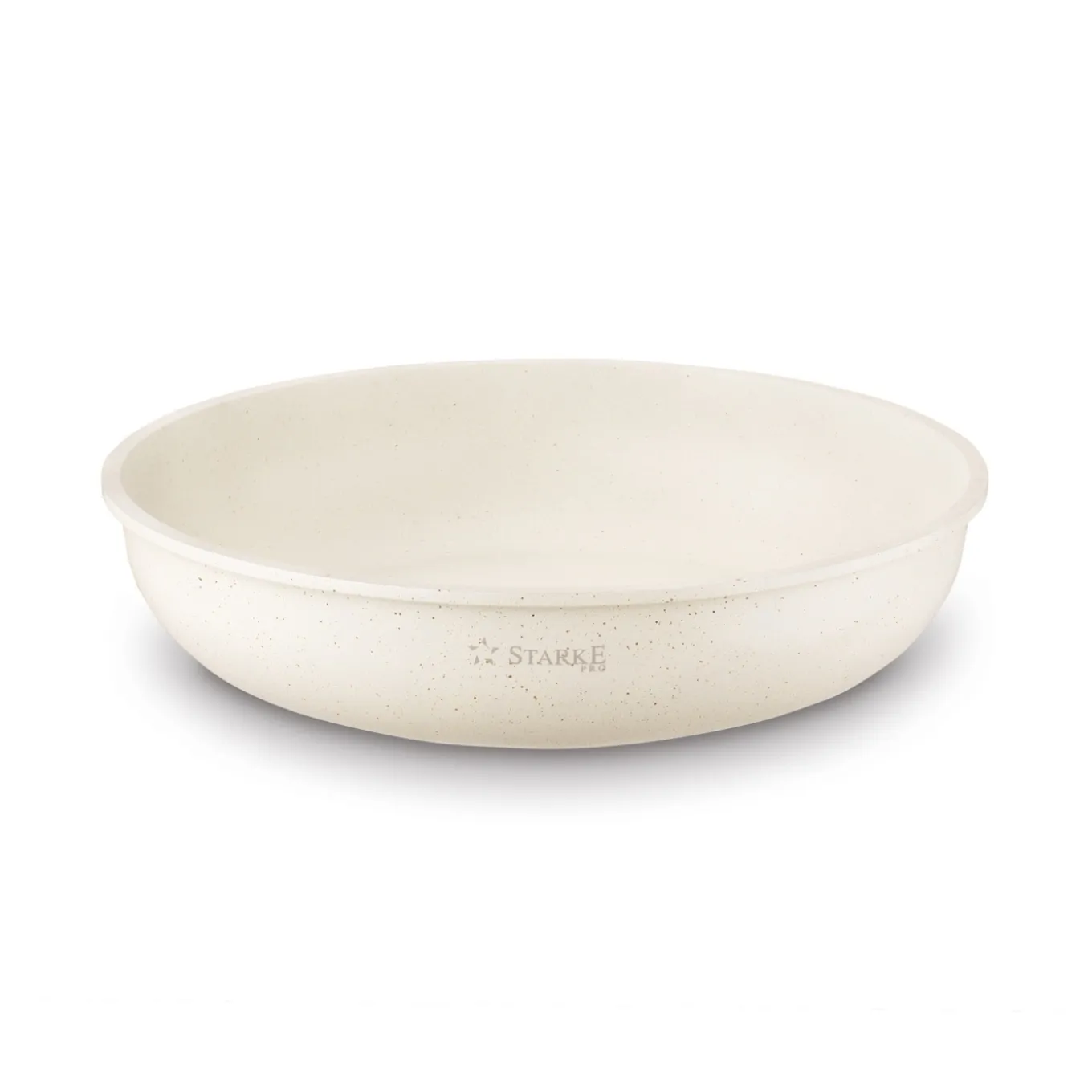 Zestaw 3 patelni Starke Pro Compacti Cream 4 elementy odpinany uchwyt